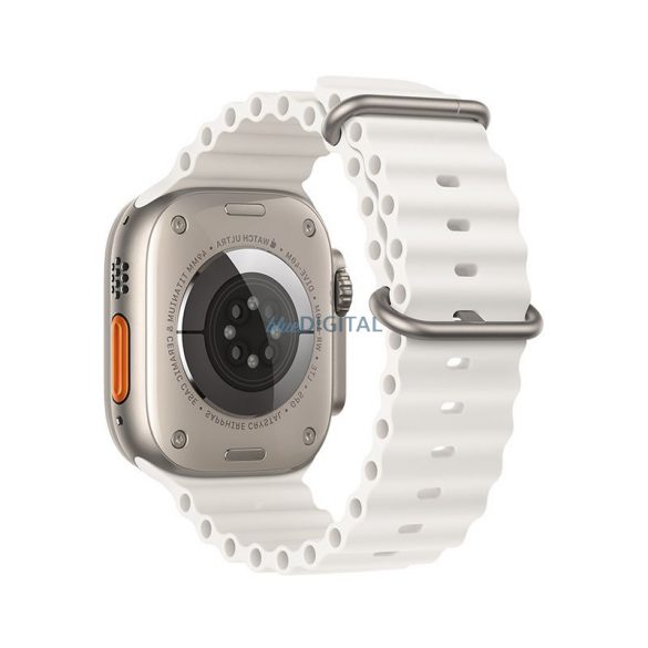 Curea FORCELL F-DESIGN FA12 pentru Apple Watch 38/40/41mm alb