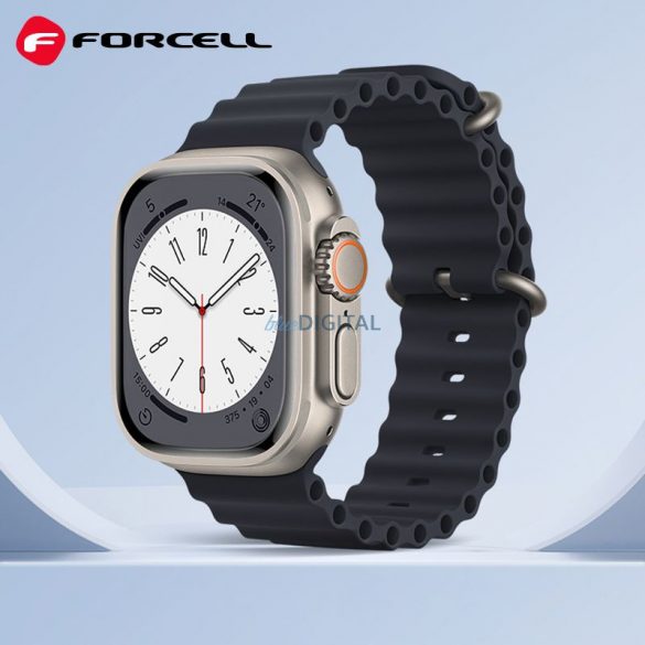 Curea FORCELL F-DESIGN FA12 pentru Apple Watch 38/40/41mm albastru