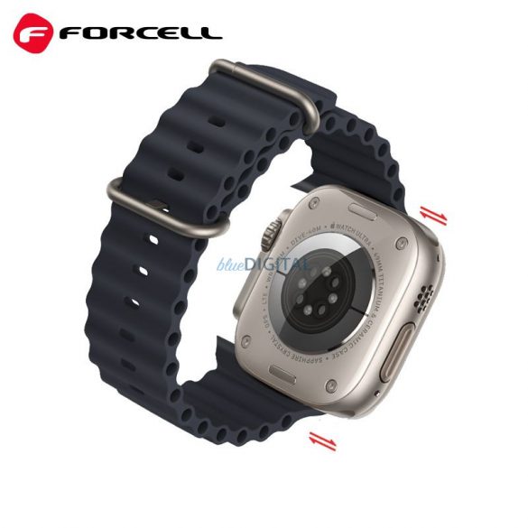 Curea FORCELL F-DESIGN FA12 pentru Apple Watch 38/40/41mm albastru