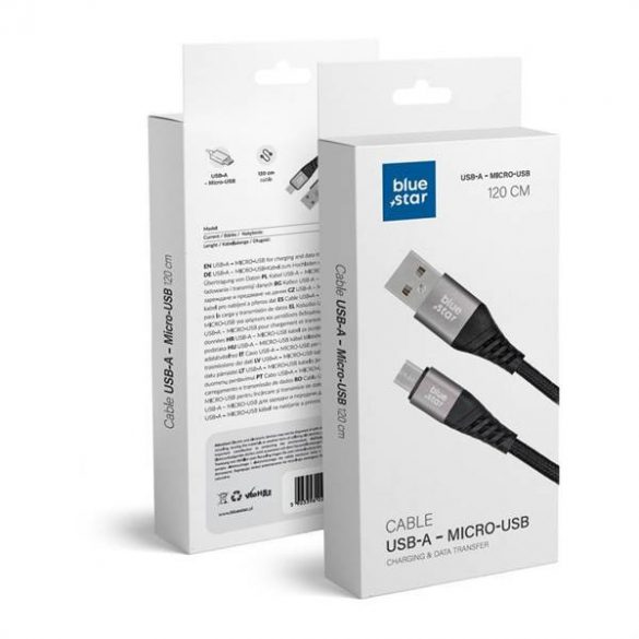 Cablu de date Blue Star - cu conector micro USB