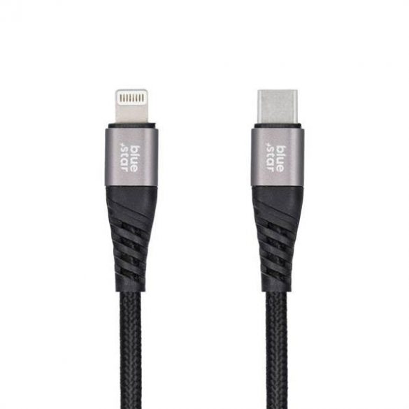 Cablu de date Blue Star - cu conector USB C la Lightning 2,4A