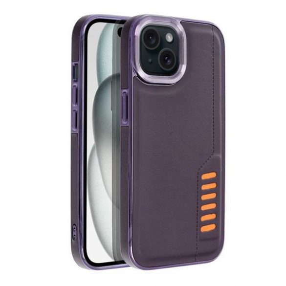 Husa MILANO pentru IPHONE 15 violet inchis