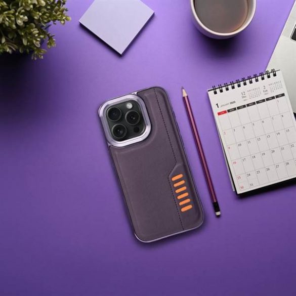 Husa MILANO pentru IPHONE 15 violet inchis