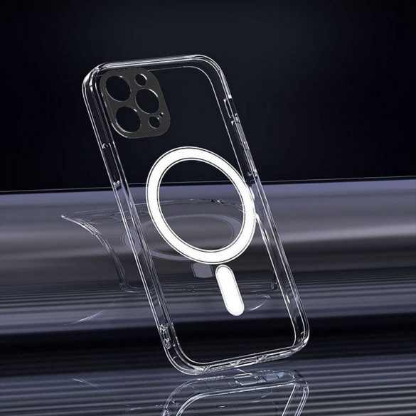 Husă transparentă Mag Cover compatibilă cu MagSafe pentru IPHONE 15 PLUS