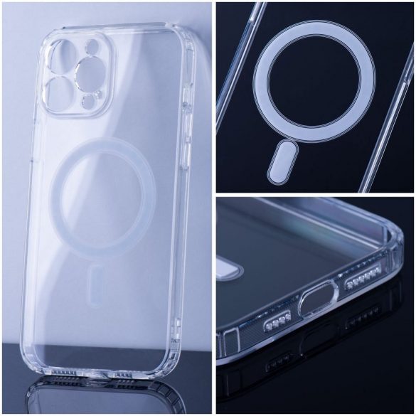 Husă transparentă Mag Cover compatibilă cu MagSafe pentru IPHONE 15 PLUS