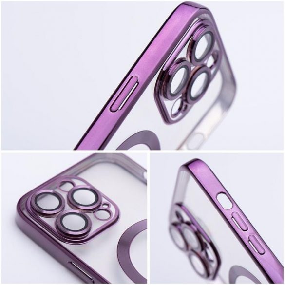 Electro Mag Husă husă compatibil cu MagSafe pentru IPHONE 15 violet închis