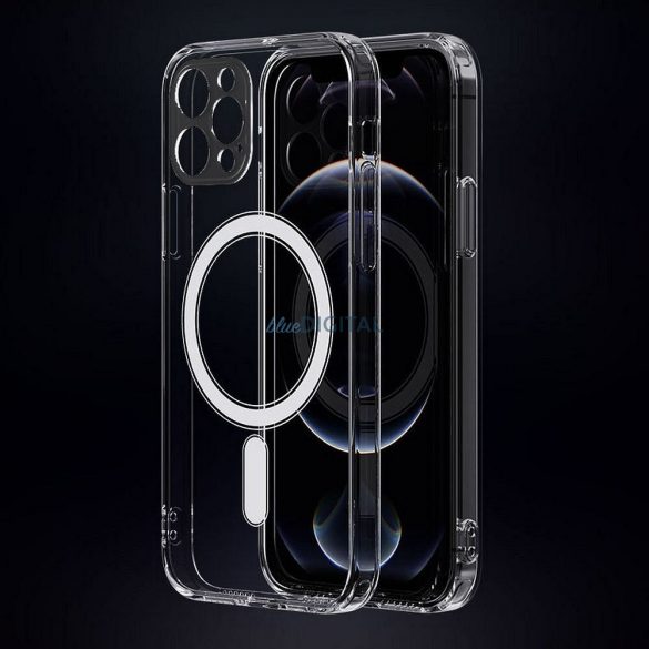 Husă transparentă Mag Cover cu protecție pentru cameră compatibilă cu MagSafe pentru IPHONE 15 PRO MAX