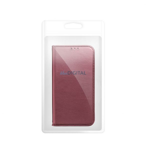 Husa carte Smart Magneto pentru MOTOROLA EDGE 40 NEO burgundy