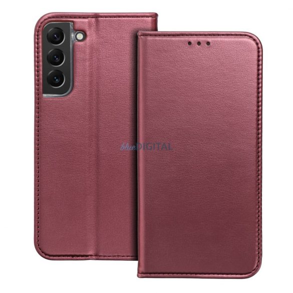 Husa carte Smart Magneto pentru SAMSUNG S24 PLUS burgundy