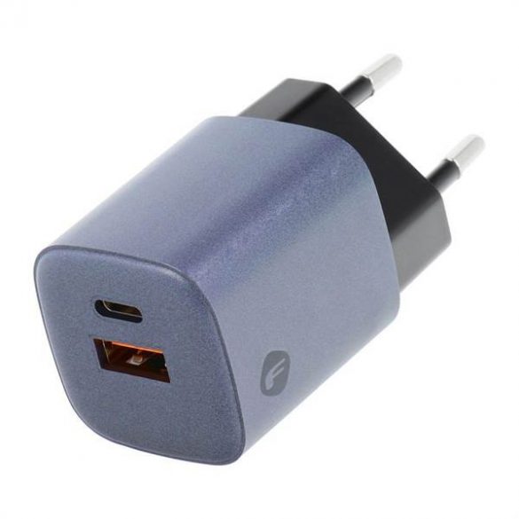 Încărcător de călătorie Forcell cu prize USB C și USB A - 3A 33W cu PD și funcție Quick Charge 4.0