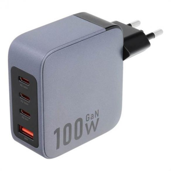 Încărcător de călătorie Forcell cu 3x prize USB C și USB A - 100W cu PD și funcție Quick Charge 4.0