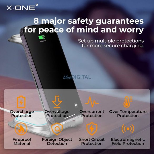 Suport pentru încărcător fără fir X-ONE 3in1 22W