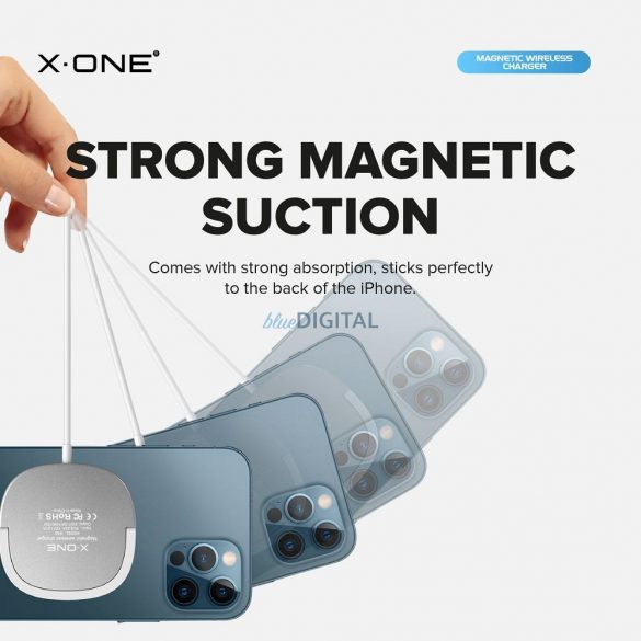 Suport magnetic pentru încărcător fără fir X-ONE compatibil cu MagSafe 15W