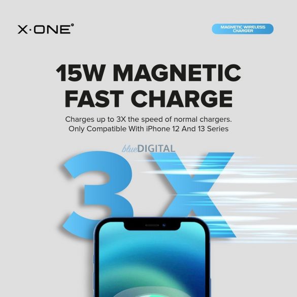 Suport magnetic pentru încărcător fără fir X-ONE compatibil cu MagSafe 15W