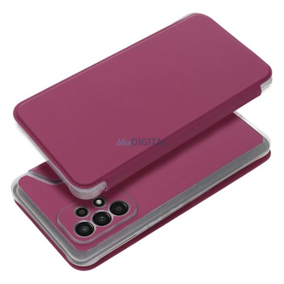 Husă tip carte PIANO pentru SAMSUNG S24 magenta