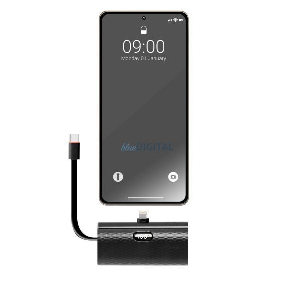 FORCELL Powerbank F-Energy Priza de alimentare F5K3 5 000mAh pentru Lightning 8-PIN PD 20W negru