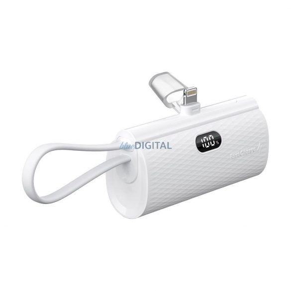 FORCELL Powerbank F-Energy Priza de alimentare F5K3 5000 mAh pentru Lightning 8-PIN PD 20W alb