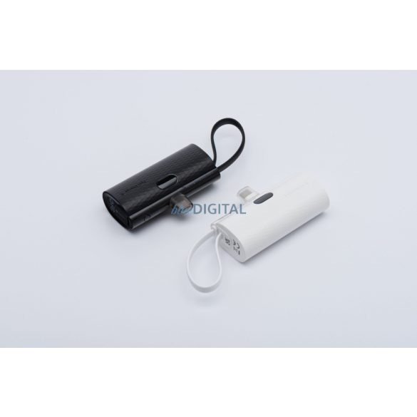 FORCELL Powerbank F-Energy Priza de alimentare F5K3 5000 mAh pentru Lightning 8-PIN PD 20W alb