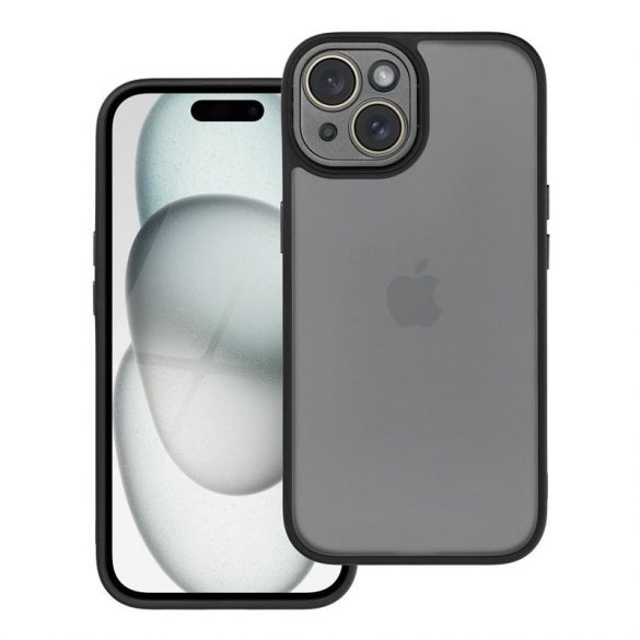 Husa VARIETE + protectie camera pentru IPHONE 15 neagra