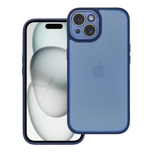 Husa VARIETE + protectie camera pentru IPHONE 15 bleumarin