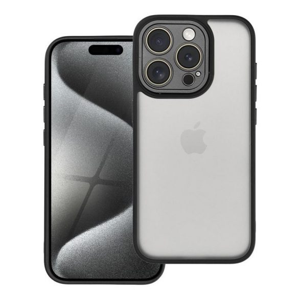 VARIETE + cameră de protecție Husă pentru IPHONE 15 Pro negru