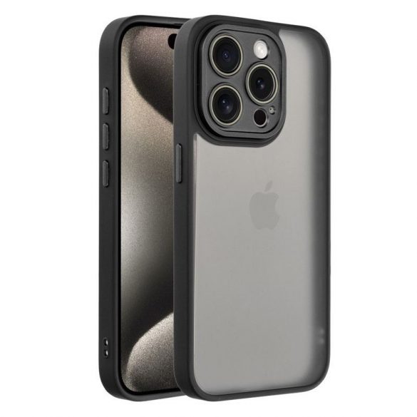 VARIETE + cameră de protecție Husă pentru IPHONE 15 Pro negru