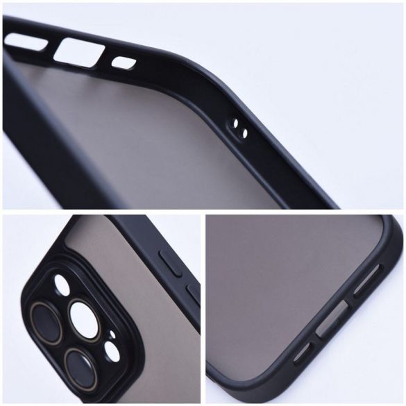 VARIETE + cameră de protecție Husă pentru IPHONE 15 Pro negru