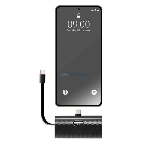 FORCELL Powerbank F-Energy Mufă de alimentare F5K3 5 000mAh pentru tip C PD 20W negru