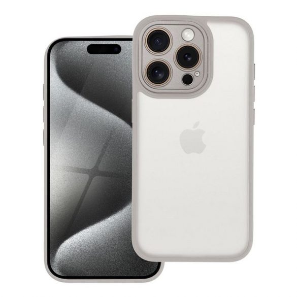 VARIETE + cameră de protecție Husă pentru IPHONE 15 Pro oțel