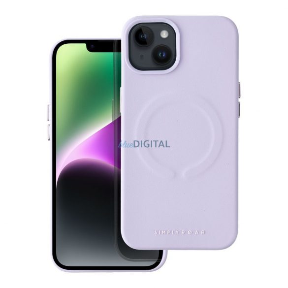 Husă din piele Roar Mag - pentru iPhone 13 Pro violet