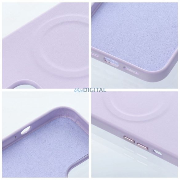 Husă din piele Roar Mag - pentru iPhone 13 Pro violet