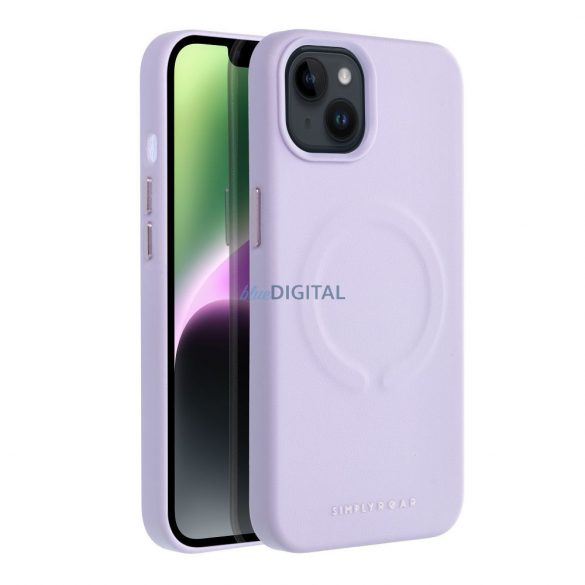 Husă din piele Roar Mag - pentru iPhone 12 Pro Max violet