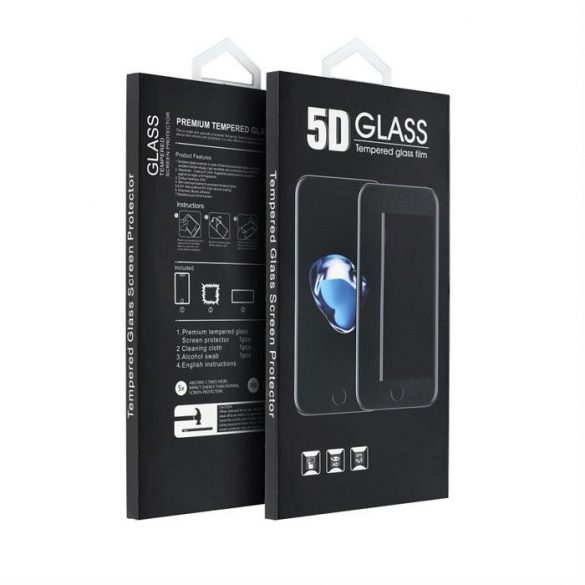 Folie securizată 5D Full Glue - pentru iPhone 15 Plus negru