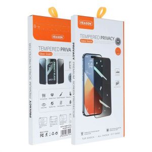 6D Pro Veason Privacy Glass - pentru Iphone X / XS / 11 Pro negru