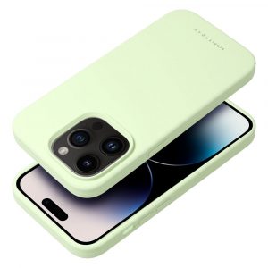 Husă Roar Cloud-Skin - pentru iPhone 15 Plus Verde deschis