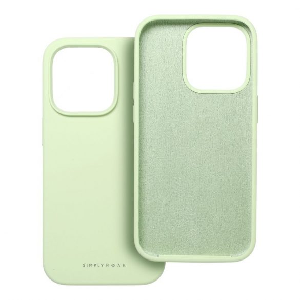 Husă Roar Cloud-Skin - pentru iPhone 15 Plus Verde deschis