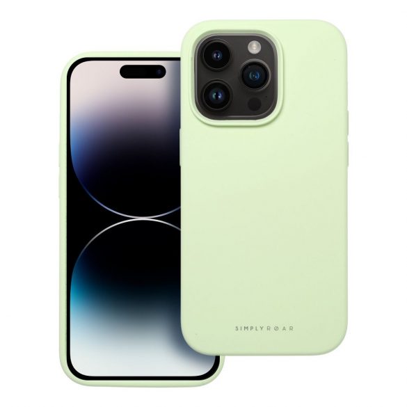 Husă Roar Cloud-Skin - pentru iPhone 15 Plus Verde deschis