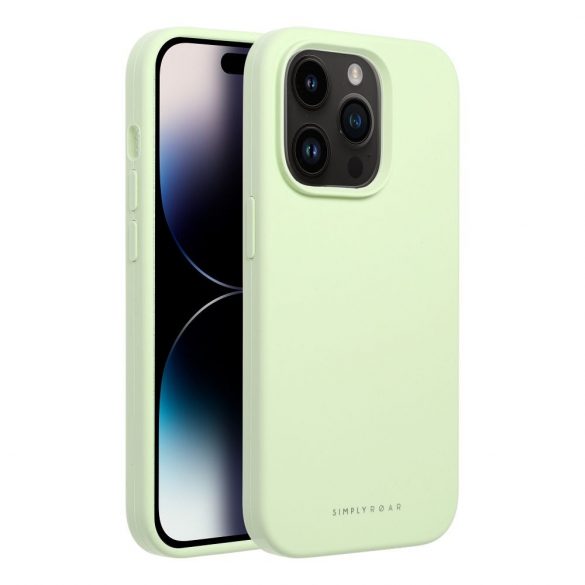 Husă Roar Cloud-Skin - pentru iPhone 15 Plus Verde deschis