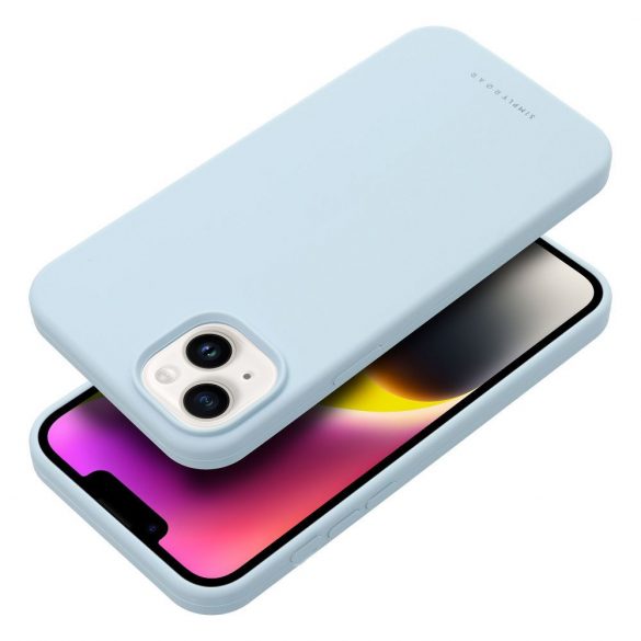 Husă Roar Cloud-Skin - pentru iPhone 14 Plus Albastru deschis