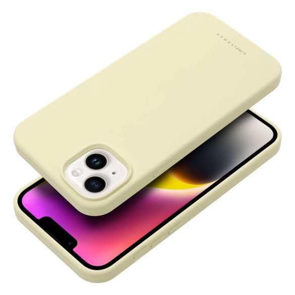 Husă Roar Cloud-Skin - pentru iPhone 14 Plus Galben deschis