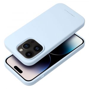 Husă Roar Cloud-Skin - pentru iPhone 15 Pro albastru deschis