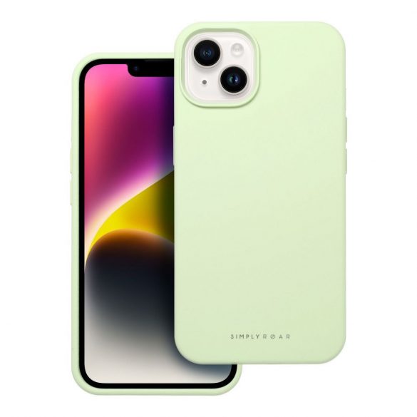 Husă Roar Cloud-Skin - pentru iPhone 14 Verde deschis