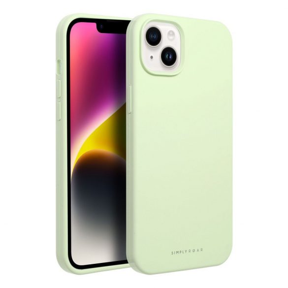 Husă Roar Cloud-Skin - pentru iPhone 14 Verde deschis