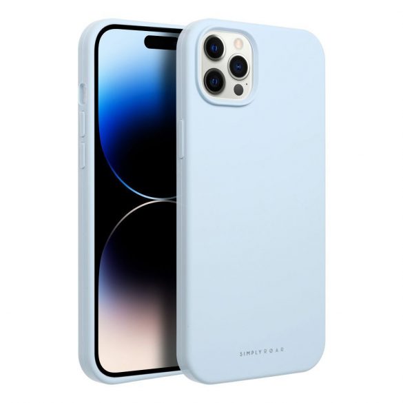 Husă Roar Cloud-Skin - pentru iPhone 12 Pro Max Albastru deschis