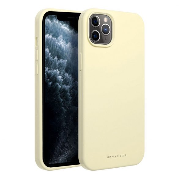 Husă Roar Cloud-Skin - pentru iPhone 11 Pro galben deschis