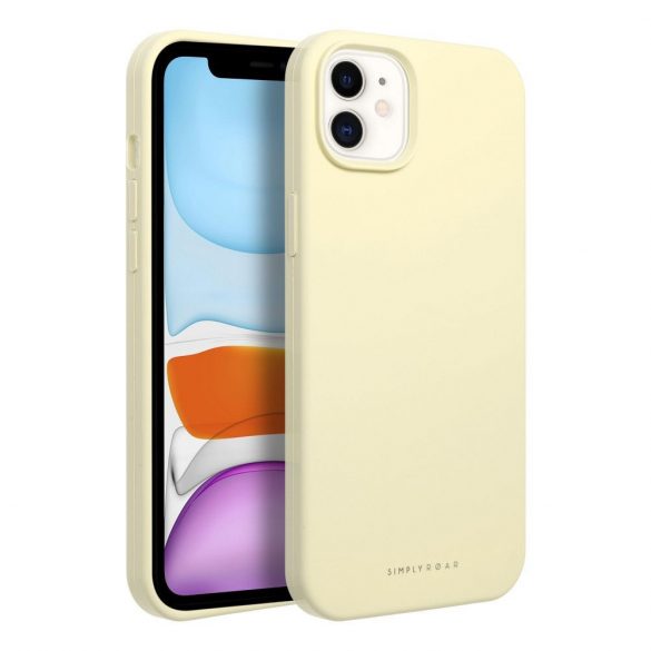 Husă Roar Cloud-Skin - pentru iPhone 11 galben deschis