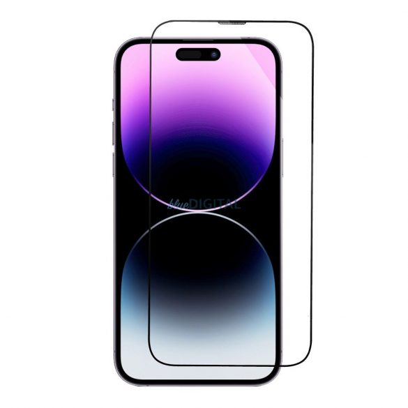 Sticla securizata 5D Full Glue pentru iPhone Xs Max / 11 Pro Max negru + aplicator