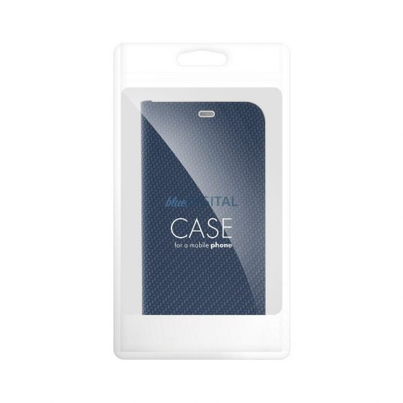 LUNA Book Carbon pentru SAMSUNG S23 FE albastru