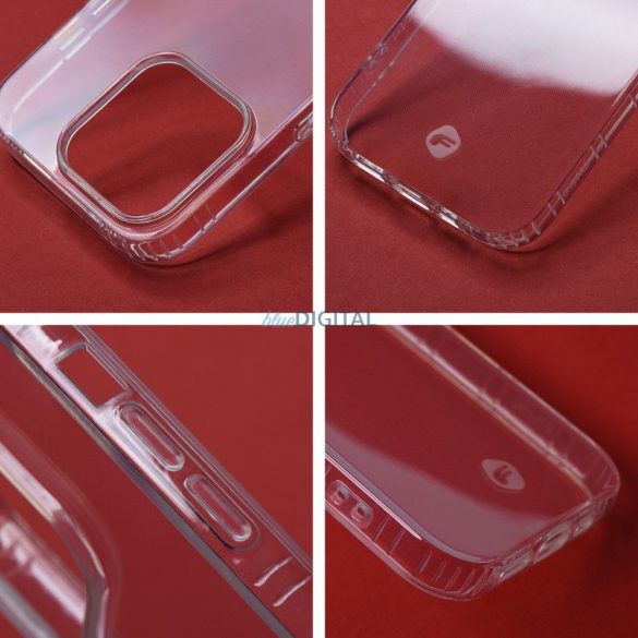 FORCELL F-PROTECT Husă subțire de lungă durată pentru IPHONE 15 PLUS transparentă