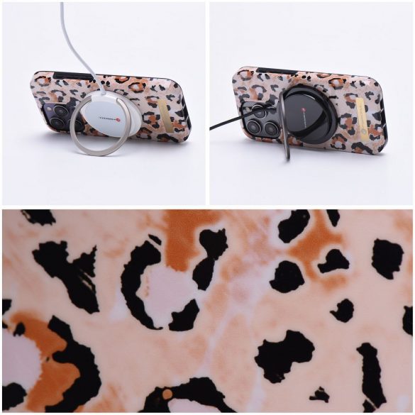 Husa FORCELL F-PROTECT Mirage compatibila cu MagSafe pentru IPHONE 15 wild panther